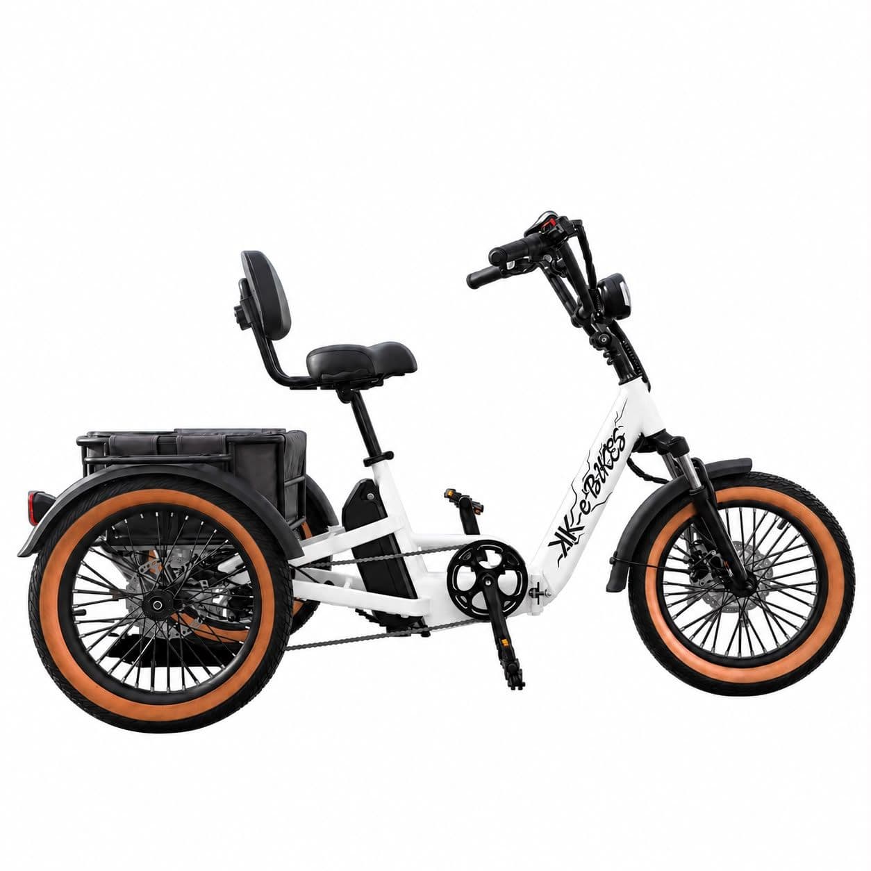 KKebikes Comfort Electric Trike | 750W, Backrest & Reverse